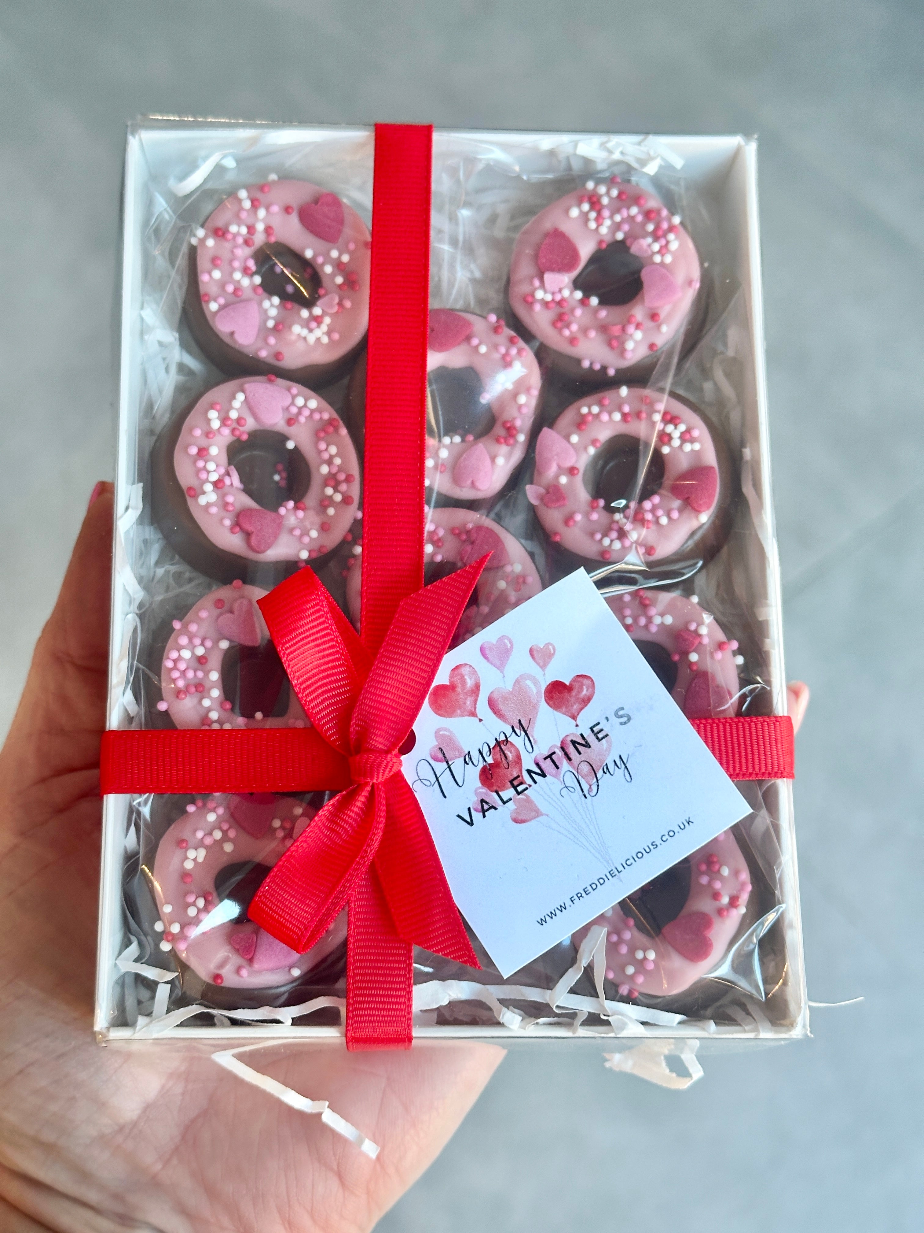 Valentine’s box of Love Doughnuts