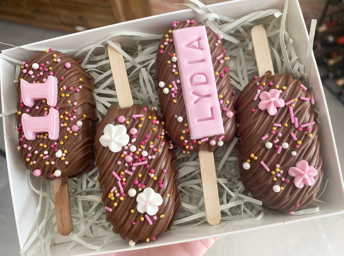 Personalised Birthday Chocolate Pops Gift Box