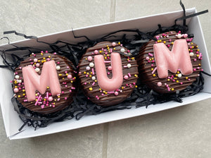 Mother’s Day Box of MUM Chocolate Covered Biscuits