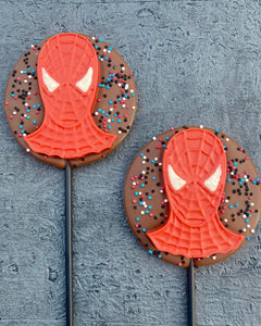 Round Spider-Man Lollipop