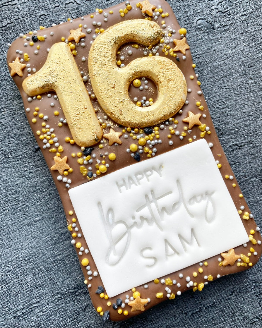 Number Birthday Chocolate Bar