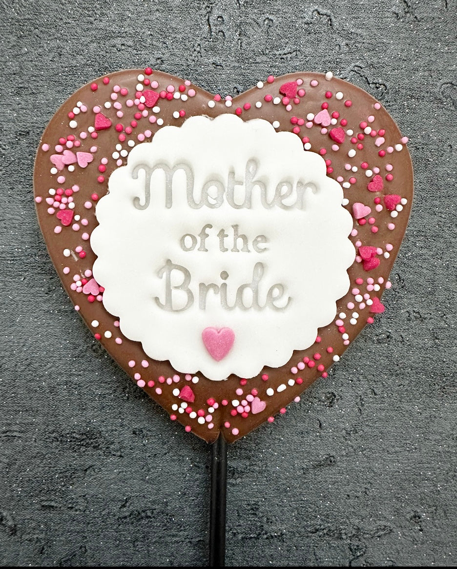 Large ‘Mother of the Bride’ Heart Lollipop